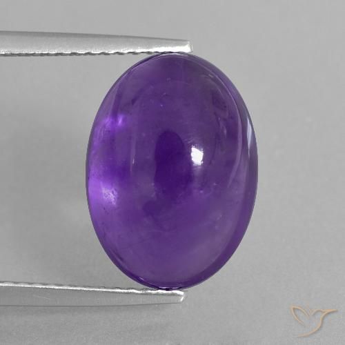 7.06ct Naturel Violet moyen-léger Améthyste, ovale, Transparent