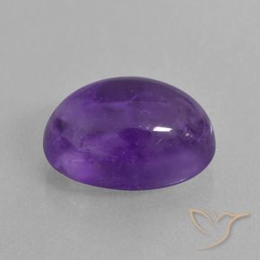 Améthyste Violet moyen-léger naturelle ovale, 7.06 ct, Transparent