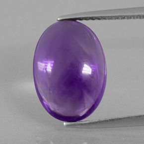 Améthyste Violet naturelle Coupe ovale, 5.58 ct, Transparent