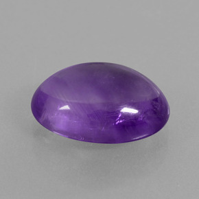 Améthyste Violet naturelle Coupe ovale, 5.58 ct, Transparent