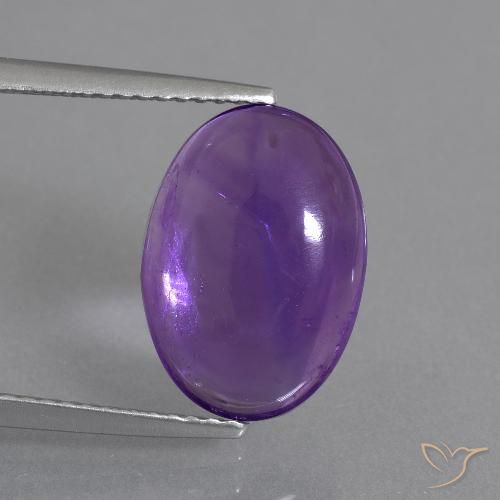 5.22ct Naturel Violet moyen Améthyste, ovale, Transparent