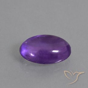 Améthyste Violet moyen naturelle ovale, 5.22 ct, Transparent