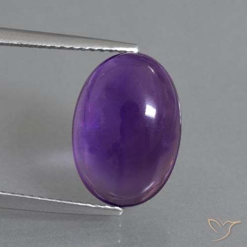 6.80ct Naturel Violet moyen Améthyste, ovale, Transparent