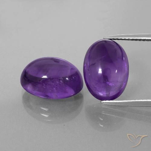 13.62ctw Naturel Violet moyen Améthyste, ovale, Transparent