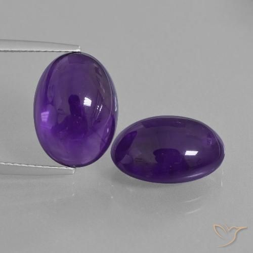 11.97ctw Naturel Violet foncé Améthyste, ovale, Transparent