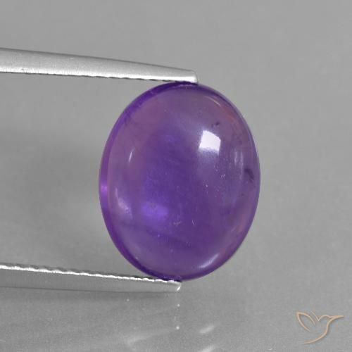 5.18ct Naturel Violet moyen-léger Améthyste, ovale, Transparent