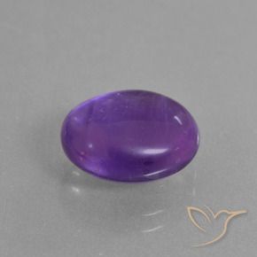 Améthyste Violet moyen-léger naturelle ovale, 5.18 ct, Transparent