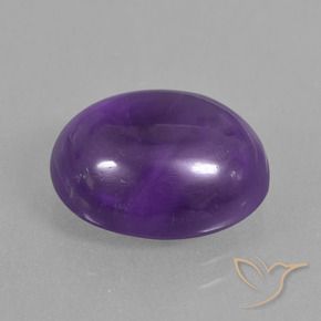 Améthyste Violet moyen naturelle ovale, 7.17 ct, Transparent