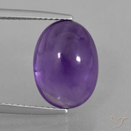6.73ct Naturel Violet moyen Améthyste, ovale, Transparent