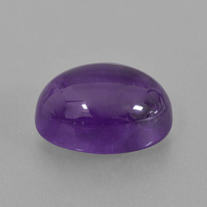 Améthyste Violet moyen naturelle Coupe ovale, 7.61 ct, Transparent