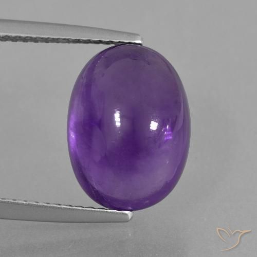 6.87ct Naturel Violet moyen-léger Améthyste, ovale, Transparent