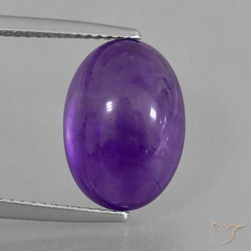 7.13ct Naturel Violet moyen Améthyste, ovale, Transparent
