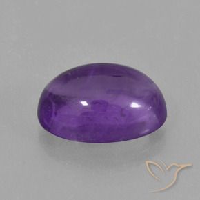 Améthyste Violet moyen naturelle ovale, 6.14 ct, Transparent