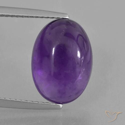 6.30ct Naturel Violet moyen-léger Améthyste, ovale, Transparent