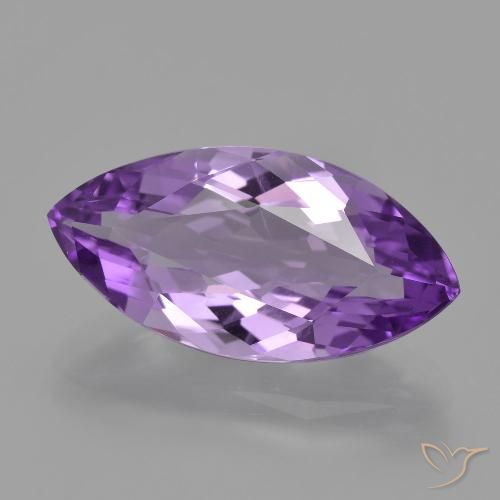 6.24ct Naturel Violet moyen Améthyste, Marquise, VS