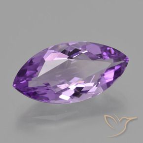 Améthyste Violet moyen naturelle Marquise, 6.24 ct, VS