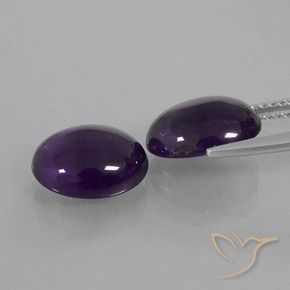 Shop natural 6.01ct Violet foncé Améthyste gems, ovale, from Brésil at GemSelect. In stock, global shipping!
