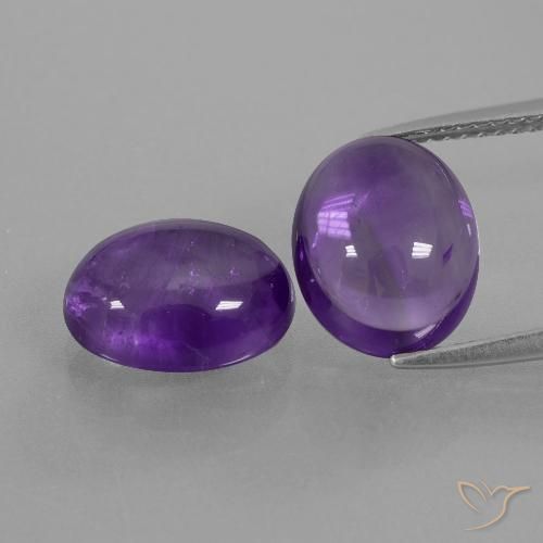 7.88ctw Naturel Violet moyen Améthyste, ovale, Transparent
