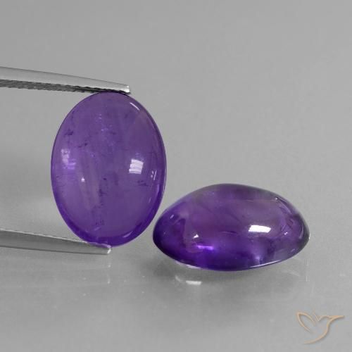 9.92ctw Naturel Violet moyen Améthyste, ovale, Transparent