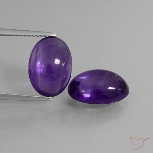 11.03ctw Naturel Violet moyen Améthyste, ovale, Transparent