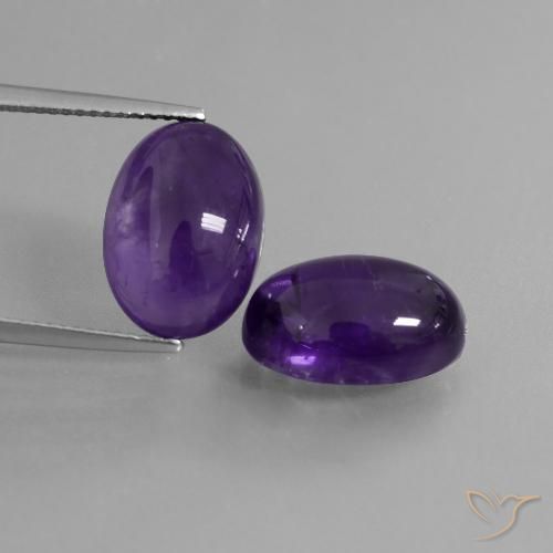 12.63ctw Naturel Violet moyen Améthyste, ovale, Transparent