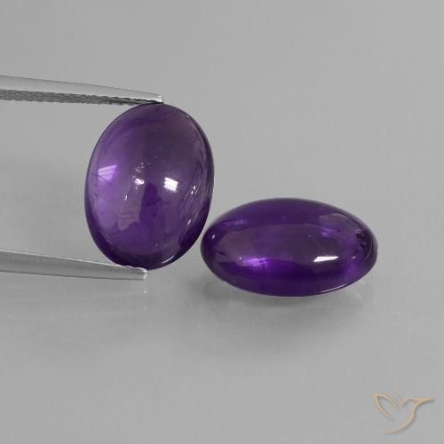 10.19ctw Naturel Violet moyen Améthyste, ovale, Transparent