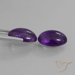 Shop natural 10.17ct Violet moyen Améthyste gems, ovale, from Brésil at GemSelect. In stock, global shipping!