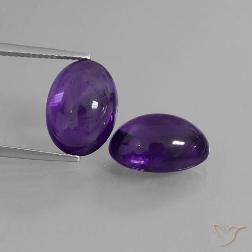 12.52ctw Naturel Violet moyen Améthyste, ovale, Transparent