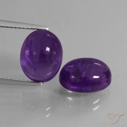 8.83ctw Naturel Violet foncé Améthyste, ovale, Transparent