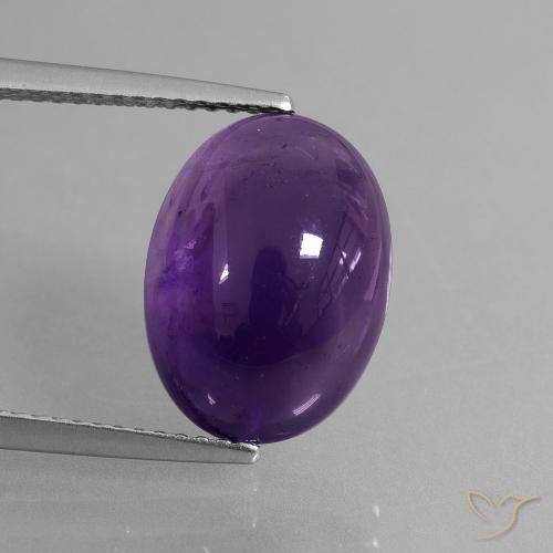 6.32ct Naturel Violet foncé Améthyste, ovale, Transparent