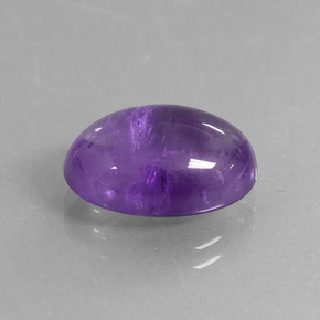 Améthyste violet moyen-léger naturelle coupe ovale, 6,34 ct, transparent