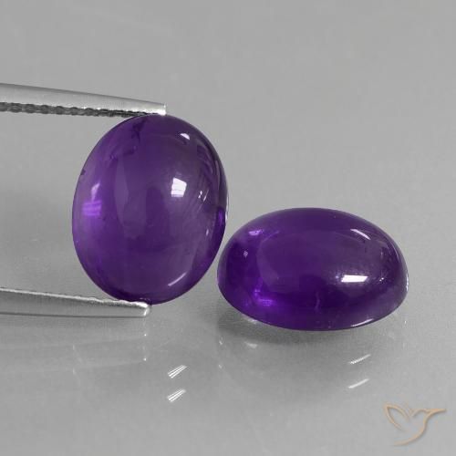 7.48ctw Naturel Violet moyen Améthyste, ovale, Transparent