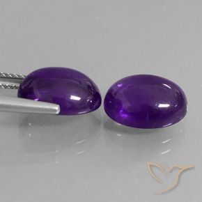 Shop natural 7.48ct Violet moyen Améthyste gems, ovale, from Brésil at GemSelect. In stock, global shipping!