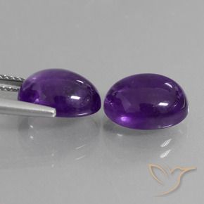 Shop natural 7.86ct Violet moyen Améthyste gems, ovale, from Brésil at GemSelect. In stock, global shipping!