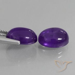 Shop natural 7.89ct Violet moyen Améthyste gems, ovale, from Brésil at GemSelect. In stock, global shipping!