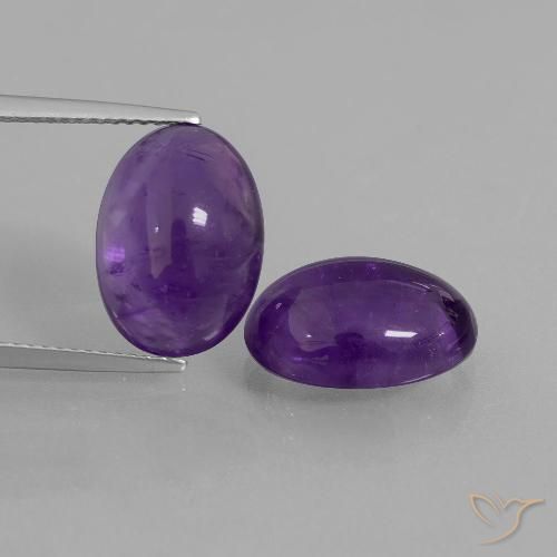 10.95ctw Naturel Violet moyen Améthyste, ovale, Transparent