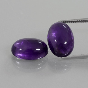 Achetez naturel 12.84ct Violet foncé Améthyste gems, Coupe ovale, En provenance Brésil chez GemSelect. En stock, livraison internationale!