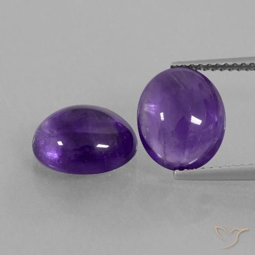 6.42ctw Naturel Violet moyen Améthyste, ovale, Transparent