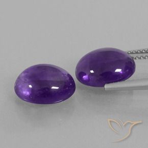 Shop natural 6.42ct Violet moyen Améthyste gems, ovale, from Brésil at GemSelect. In stock, global shipping!