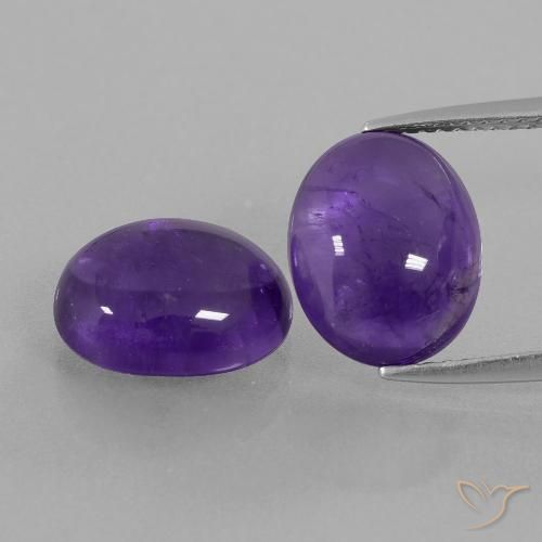 7.52ctw Naturel Violet moyen Améthyste, ovale, Transparent