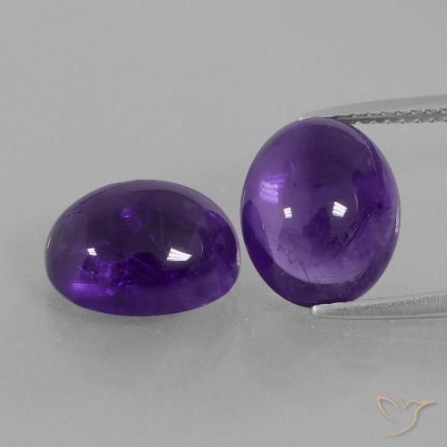 8.45ctw Naturel Violet moyen Améthyste, ovale, Transparent
