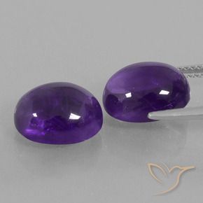 Shop natural 8.45ct Violet moyen Améthyste gems, ovale, from Brésil at GemSelect. In stock, global shipping!