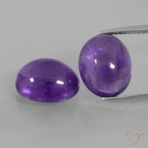 7.53ctw Naturel Violet moyen-léger Améthyste, ovale, Transparent