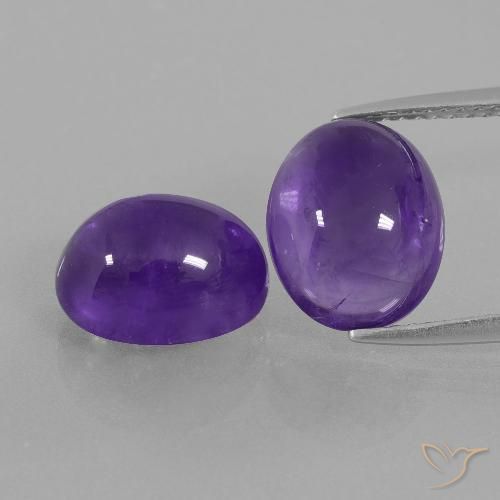 7.95ctw Naturel Violet moyen Améthyste, ovale, Transparent