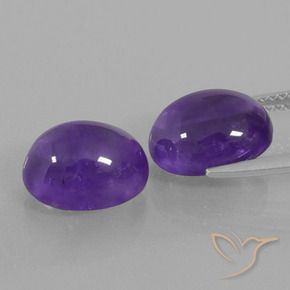 Shop natural 7.95ct Violet moyen Améthyste gems, ovale, from Brésil at GemSelect. In stock, global shipping!