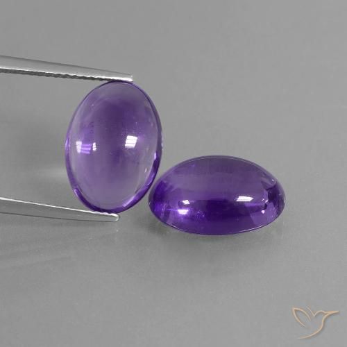 10.67ctw Naturel Violet moyen Améthyste, ovale, Transparent