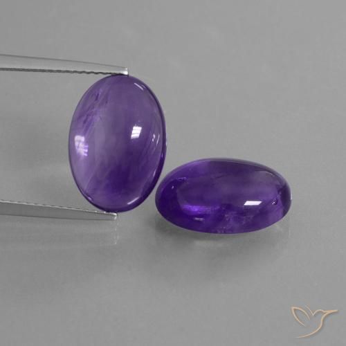 10.26ctw Naturel Violet moyen Améthyste, ovale, Transparent