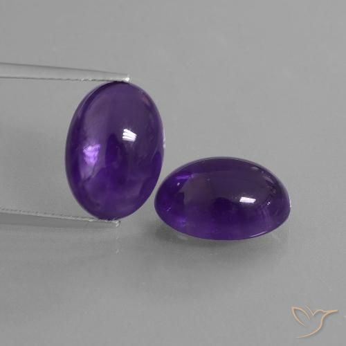 13.54ctw Naturel Violet foncé Améthyste, ovale, Transparent