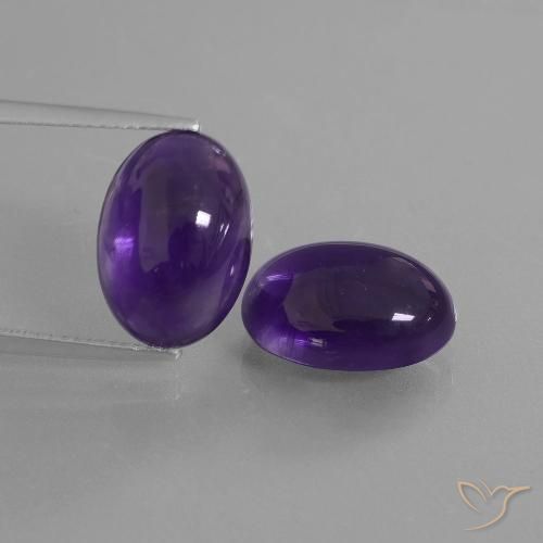12.53ctw Naturel Violet foncé Améthyste, ovale, Transparent