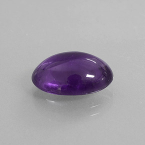 Améthyste violet foncé naturelle coupe ovale, 5,40 ct, transparent